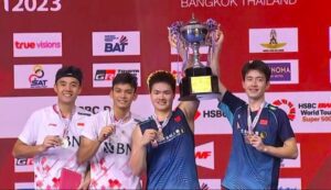 Ganda Putra Indonesia “BAKRI” Puas Menjadi Runner Up Thailand Open 2023