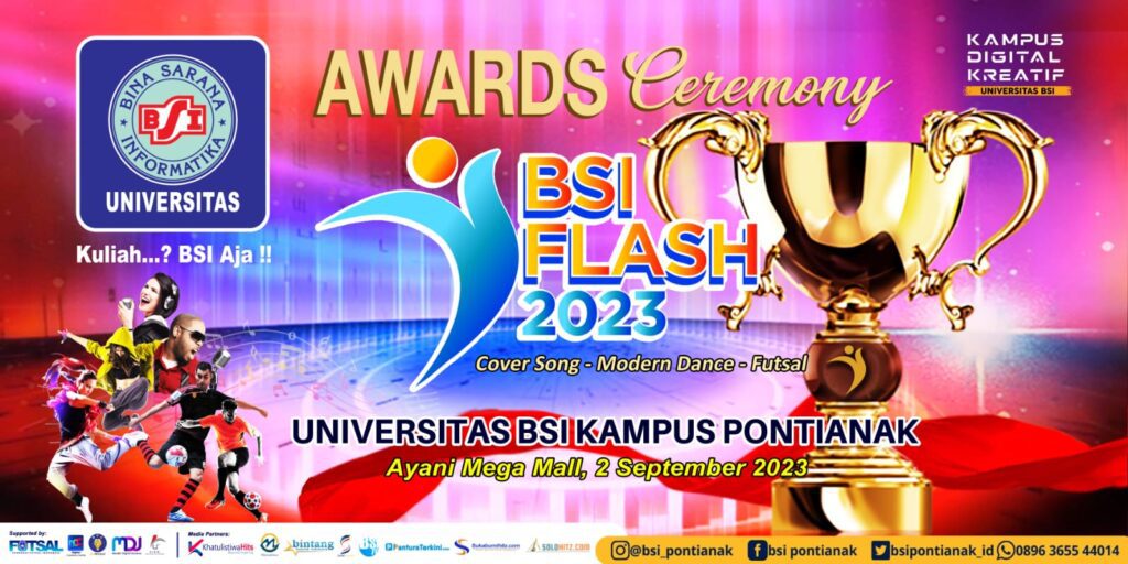 Awards Ceremony BSI Flash 2023 Universitas BSI Kampus Pontianak Sukses Digelar