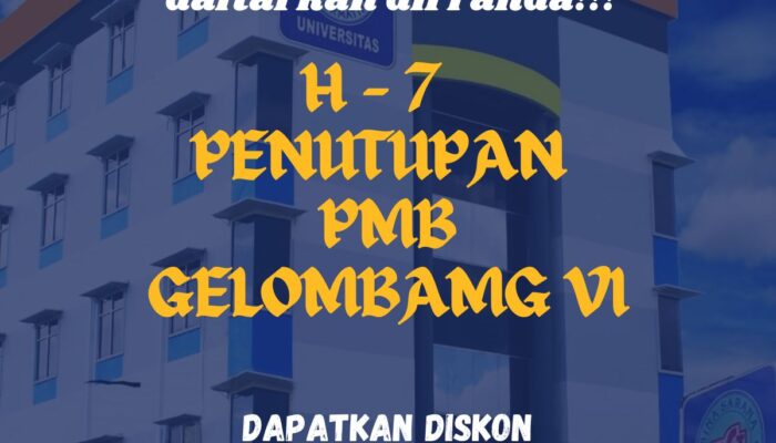 Penerimaan Mahasiswa Baru Gelombang 6 di UBSI (Universitas Bina Sarana) Pontianak