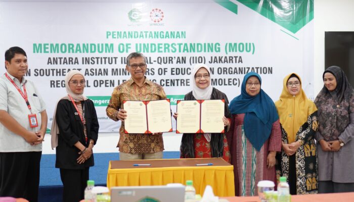 Perkuat  SDM, Riset dan Publikasi Ilmiah, Fakultas Tarbiyah IIQ-SEAMOLEC Teken MoU