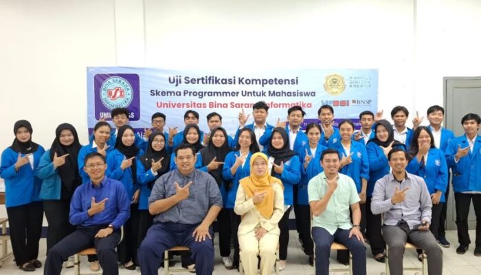 UBSI Kampus Pontianak Selenggarakan Uji Kompetensi Programmer bagi Mahasiswa SIA