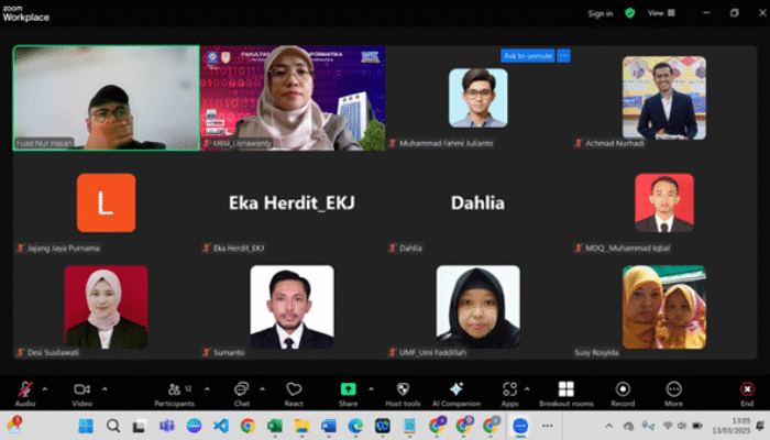 Prodi Informatika UBSI Kampus Pontianak Sukses Gelar Persamaan Persepsi Mata Kuliah Semester Genap 2024/2025