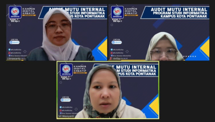 Prodi Informatika UBSI Kampus Pontianak Tingkatkan Mutu Akademik melalui Audit Mutu Internal