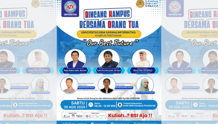 UBSI Kampus Pontianak Gelar Acara “Bincang Kampus Bersama Orang Tua” untuk Mahasiswa Baru