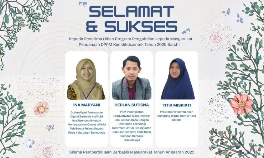 Dosen UBSI Kampus Purwokerto Raih Hibah Nasional untuk Inovasi Pemasaran AI bagi UMKM