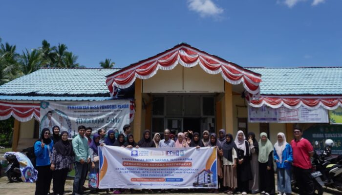 Gencarkan Literasi Digital, Dosen UBSI Ajak Pelaku UMKM Desa Punggur Besar Belajar Optimasi Konten dan Pemasaran dengan AI
