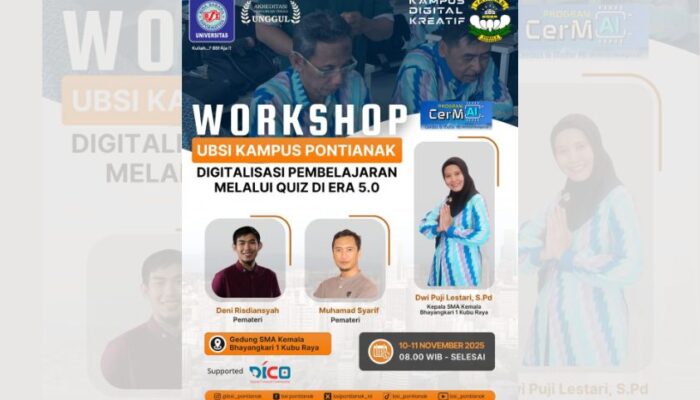 UBSI Kampus Pontianak dan DICO Kolaborasi Gelar CERMAI: Digitalisasi Pembelajaran Melalui Quiz di Era 5.0
