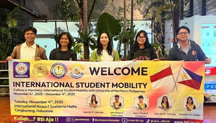 UBSI Sambut Mahasiswa University of Northern Philippines, Awali Program Student Mobility Internasional