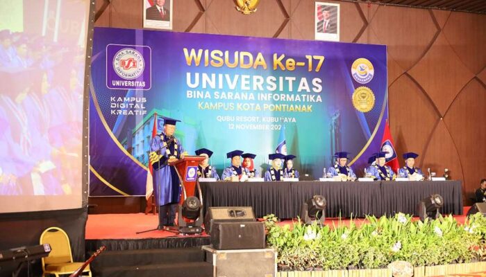 UBSI Dorong Semangat Inovasi Mahasiswa Lewat Program Kreativitas Mahasiswa di Wisuda ke-17 UBSI Kampus Pontianak