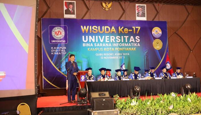 Wisuda ke-17 UBSI Kampus Pontianak, Pembina Yayasan BSI Soroti Kemajuan Teknologi dan Kompetensi Lulusan