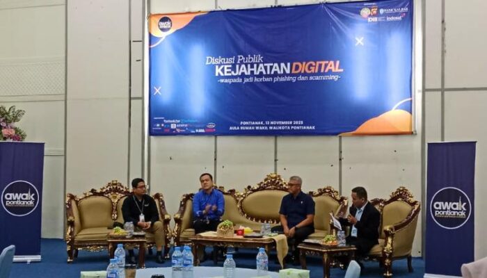AWAK Pontianak Gelar Diskusi Publik ‘Kejahatan Digital’, Mahasiswa UBSI Kampus Pontianak Turut Hadir