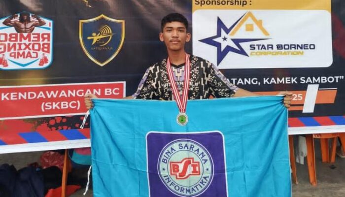 Mahasiswa UBSI Kampus Pontianak Raih Juara 2 di Pontianak Boxing Challenge Seri ke-2 Tahun 2025