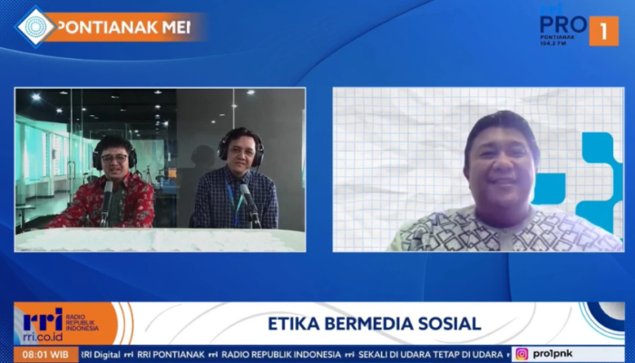 Lewat RRI Pontianak, Dosen UBSI Kampus Pontianak Ajak Masyarakat Bijak Bermedia Sosial