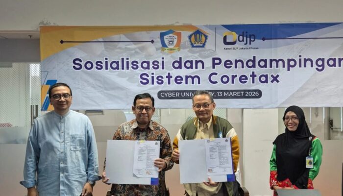 Perkuat Literasi Pajak, Cyber University Teken Kerja Sama dengan DJP
