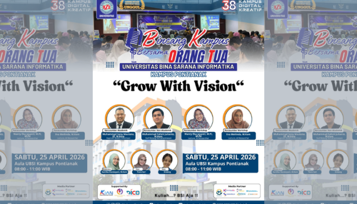 BKOT UBSI Kampus Pontianak “Grow With Vision”, Siapkan Mahasiswa Lebih Siap Hadapi Dunia Kampus