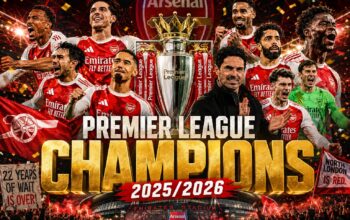 Arsenal Juara Liga Inggris 2025/2026, Akhiri Penantian 22 Tahun