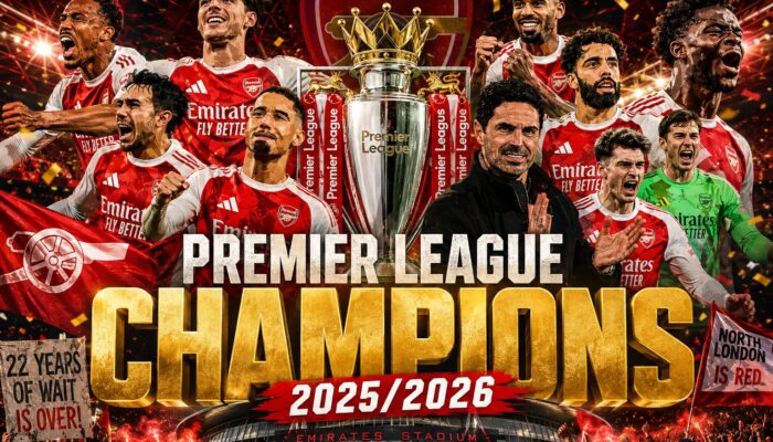Arsenal Juara Liga Inggris 2025/2026, Akhiri Penantian 22 Tahun