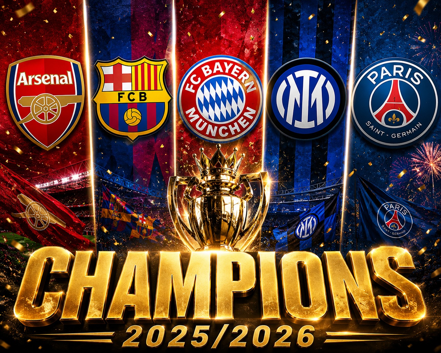 Daftar Kampiun Liga Top Eropa
