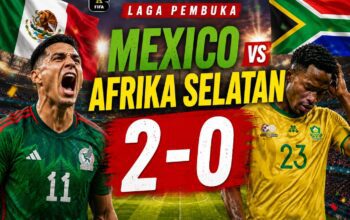 Hasil Piala Dunia 2026: Meksiko Hajar Afrika Selatan dalam Laga Panas yang Diwarnai Tiga Kartu Merah