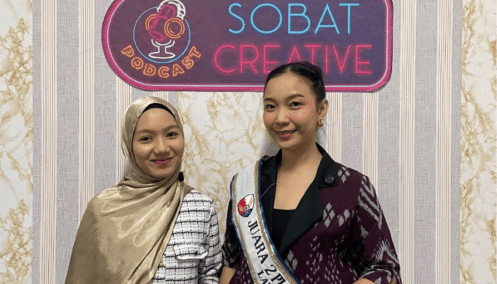 Runner Up Putri Dirgantara Kalbar Berbagi Kisah Inspiratif di HangOut Campus Online UBSI Kampus Pontianak