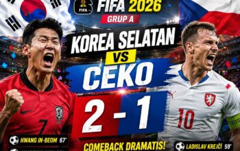 Hasil Piala Dunia 2026: Korea Selatan Bangkit Taklukkan Ceko 2-1