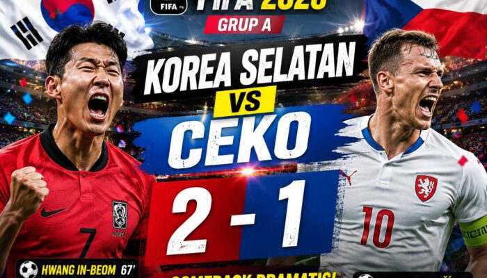 Hasil Piala Dunia 2026: Korea Selatan Bangkit Taklukkan Ceko 2-1