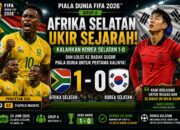 Hasil Piala Dunia: Afrika Selatan Ukir Sejarah! Tumbangkan Korea Selatan 1-0 dan Lolos ke Babak Gugur