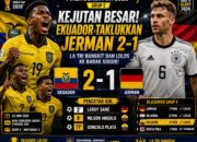 Hasil Piala Dunia Mengejutkan, Jerman Akui Kemenangan Ekuador 2-1 di Laga Terakhir Grup E