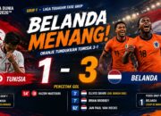 Belanda Tumbangkan Tunisia 3-1, Oranje Melaju ke Babak 32 Besar Sebagai Juara Grup F