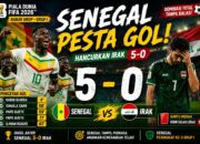 Hasil Piala Dunia: Senegal Pesta Gol! Hancurkan Irak 5-0 di Laga Penutup Grup I Piala Dunia 2026