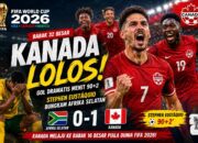 Kanada Lolos ke 16 Besar Piala Dunia 2026! Gol Stephen Eustáquio Menit 90+2 Bungkam Afrika Selatan 1-0