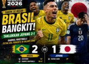 Hasil Piala Dunia: Brasil Bangkit Taklukkan Jepang 2-1, Gabriel Martinelli Cetak Gol Penentu di Injury Time