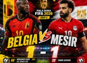 Hasil Piala Dunia 2026: Belgia Ditahan Mesir 1-1 dalam Duel Sengit Grup G