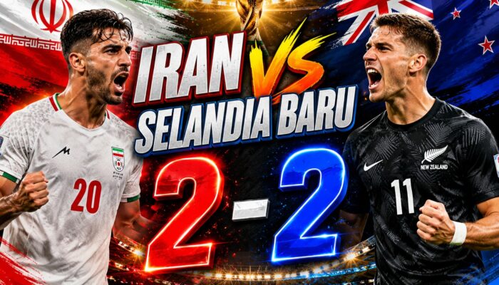 Hasil Piala Dunia 2026: Iran dan Selandia Baru Berbagi Poin Setelah Bermain Imbang 2-2