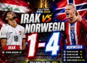 Hasil Piala Dunia 2026: Norwegia Pesta Gol, Irak Tumbang 1-4 di Grup I