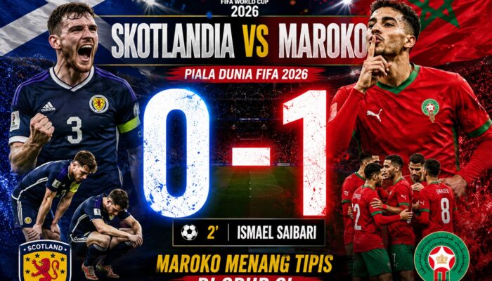 Hasil Piala Dunia 2026: Maroko Taklukkan Skotlandia 1-0 Berkat Gol Kilat Ismael Saibari