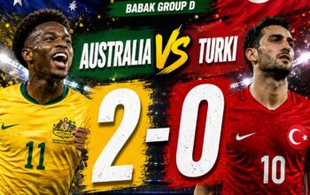 Australia Awali Piala Dunia 2026 dengan Kemenangan Meyakinkan, Turki Takluk 0-2