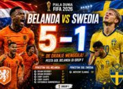 Hasil Piala Dunia 2026: Belanda Mengamuk, Hancurkan Swedia 5-1 di Grup F