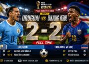 Uruguay Ditahan Imbang Tanjung Verde 2-2, Grup H Piala Dunia FIFA 2026 Semakin Panas