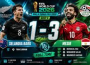 Mesir Bangkit dan Tundukkan Selandia Baru 3-1, Mohamed Salah Antar Mesir Puncaki Grup G Piala Dunia FIFA 2026