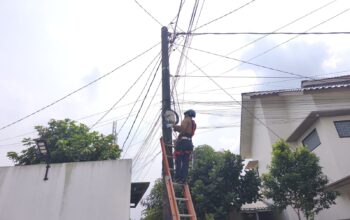 penataan kabel pln icon plus