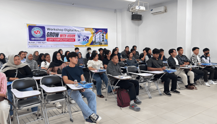 Calon Mahasiswa UBSI Kampus Pontianak Antusias Asah Skill AI Lewat Workshop Digital Kreatif