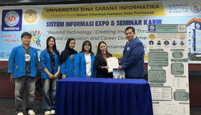 Mahasiswa UBSI Kampus Pontianak Serahkan Aplikasi Uwinda Konveksi untuk Kelola Pemesanan dan Pendapatan Jasa Konveksi