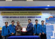 Mahasiswa UBSI Serahkan Aplikasi E-Konseling kepada SMK Negeri 1 Pontianak