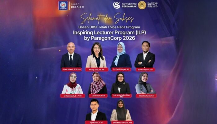 10 Dosen UBSI Lolos Inspiring Lecturer Program 2026 by ParagonCorp