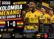 Hasil Piala Dunia: Kolombia Tundukkan Ghana 1-0 dan Melaju ke Babak 16 Besar Piala Dunia FIFA 2026