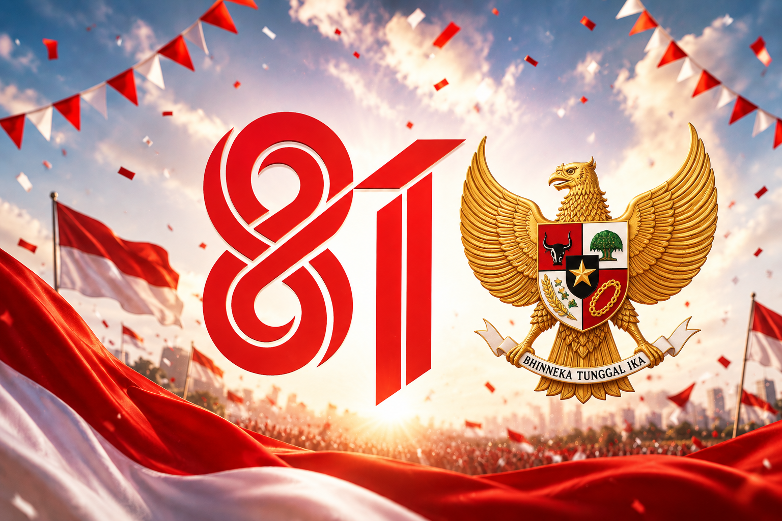 Logo HUT RI Ke-81