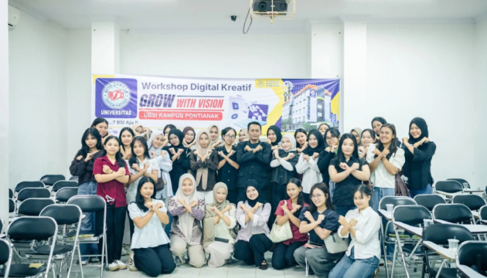 Workshop Digital Creative UBSI Kampus Pontianak Kenalkan Prompt Engineering kepada Calon Mahasiswa